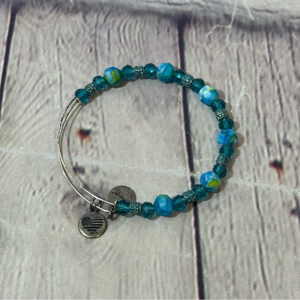 Alex and Ani Blue Beaded Bracelet
